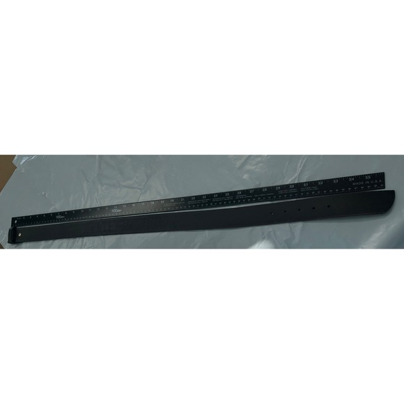 Harley Davidson Mens Black Leather Belt Strap Debossed Logo 30 Biker No Buckle - Picture 10 of 12